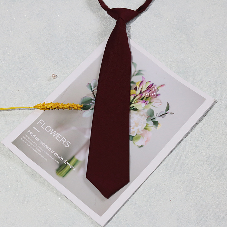 Corbata femenina ins japonés JK estilo coreano preppy estilo 7cm punch-libre decoración camisa masculina y femenina estudiantes Negro Rojo gris azul marino