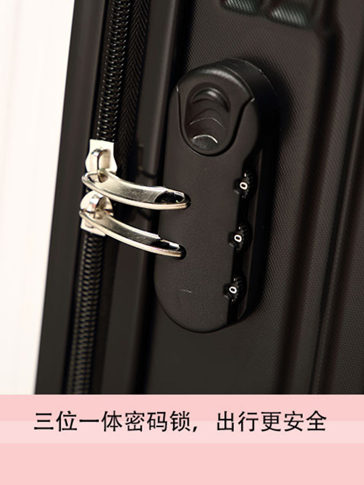 Maleta de mujer red retro 20 pulgadas pequeña caja de viaje 24 pulgadas maleta de estudiantes ruedas silenciosas