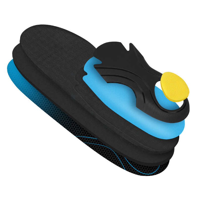 Soporte de arco transfronterizo plantilla deportiva transpirable absorbente de sudor corrección de pie plano baloncesto plantilla deportiva durante mucho tiempo