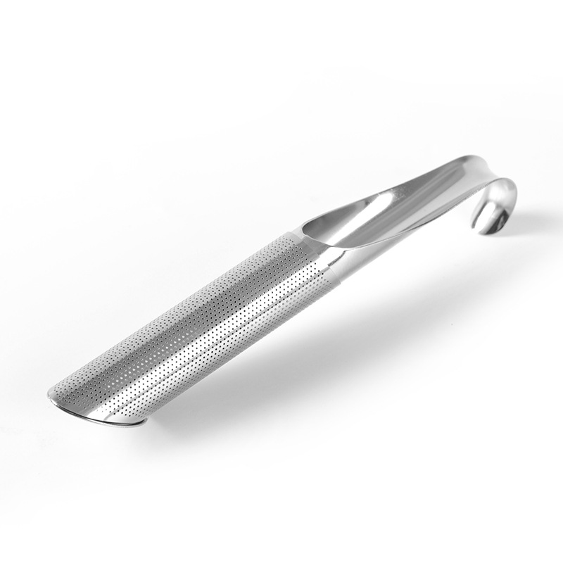 304不銹鋼泡茶器濾茶器伸縮掛式煙斗型手柄茶漏茶管茶棒茶濾