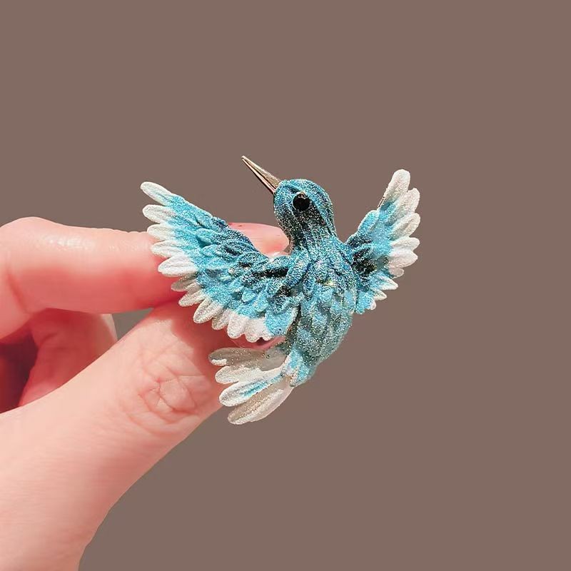 Chinese Style Bird High-End Brooch for Women, Retro Brooch, Elegant Coat, Suit Corsage, Fashionable Design, Creative Accessories