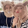 Coffee medical mask, with little bears