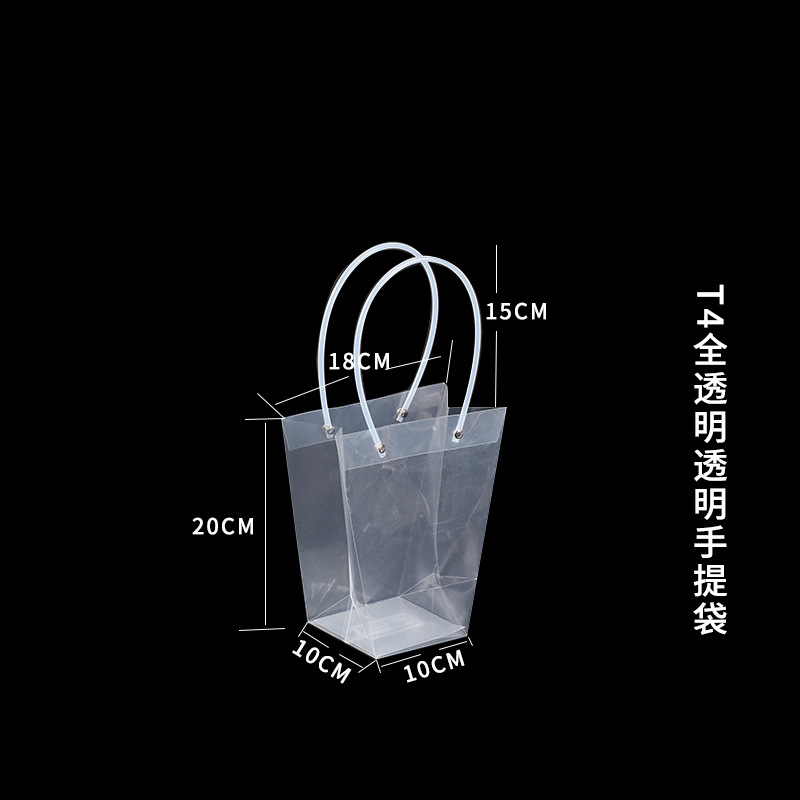 Bolso especial transfronterizo para flores, descuento al por mayor, bolsa trapezoidal de papel kraft impermeable, bolsa de embalaje de regalo, bolsa de ramo