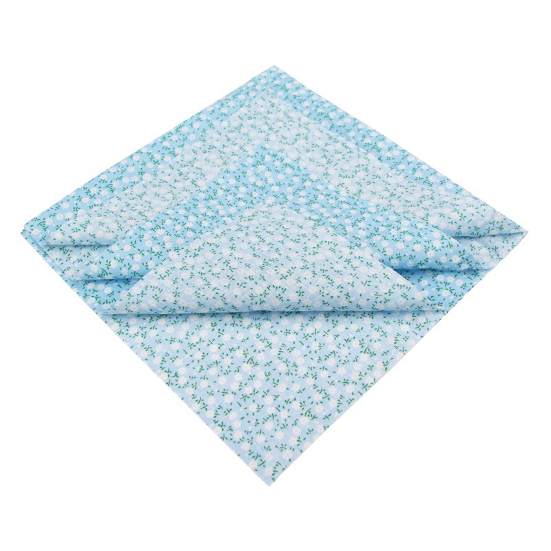 Plaid Polka Dot DIY algodón pequeña planta fresca impresa forro de tela 7-color patchwork conjunto de tela lisa flor rota