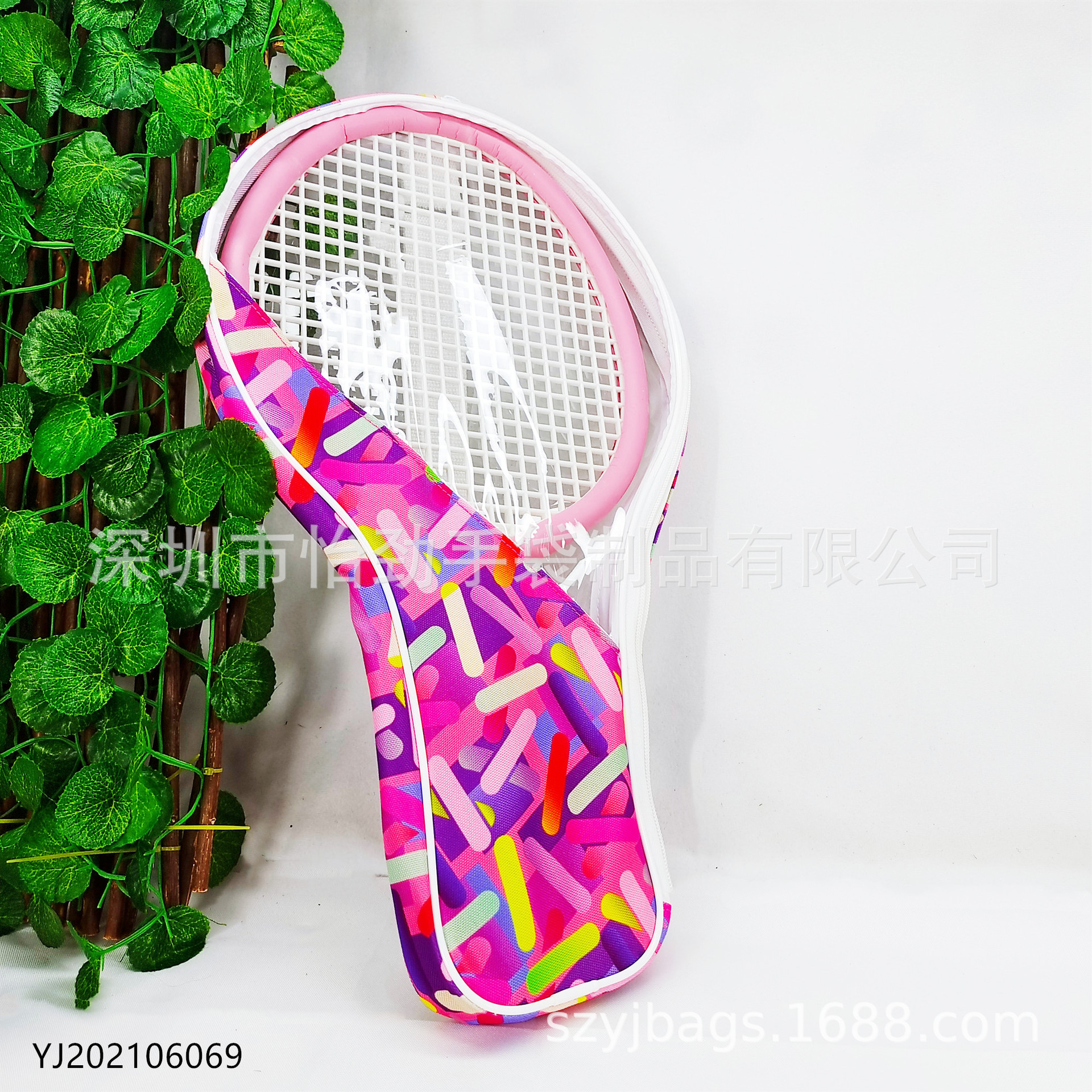 间色牛津布网球拍袋 PVC球拍包