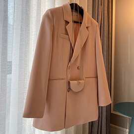 3063#短款小西服上衣女2021年春秋新款网红西装外套