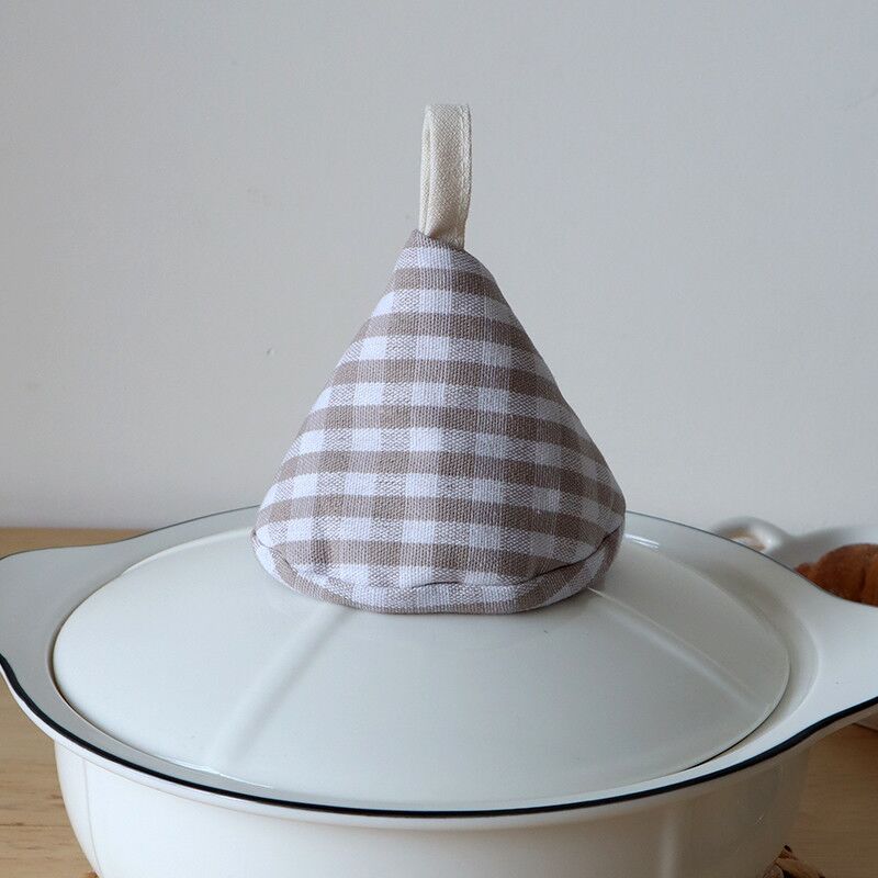 New Fabric Quilted Insulation Pot Handle Triangle Pot Cap Casserole Iron Pot Pot Handle