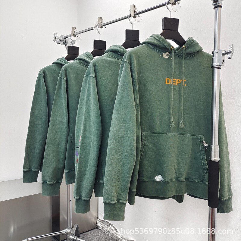 [Spot] Gallery Dept washed old graffiti street tide men and women hand-painted hoodie hoodie
