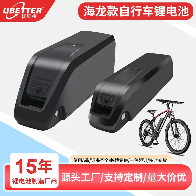 海龙一号锂电池36V48V10AH助力车山地车自行车大容量动力锂电池组