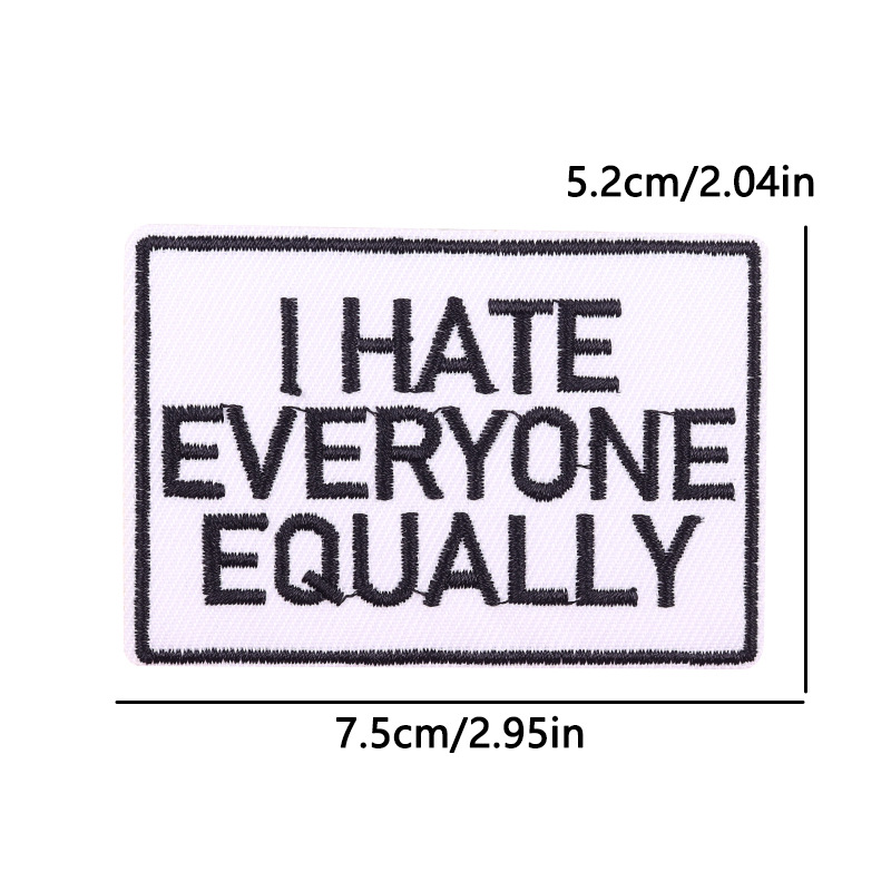 7g Weight Clothing Sticker Patches Classification 1 Piece Quantity Embroidery thread Material Letter Pattern Simple Style Style 1 Piece Simple Style Letter Embroidery Thread Clothing Sticker Patches 7