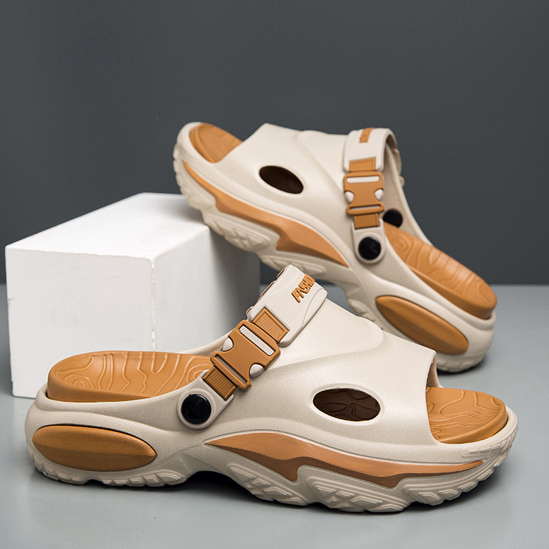 Sandalias ropa de verano para hombres, zapatillas deportivas y de ocio, sandalias de playa de doble uso para conducción al aire libre para hombres