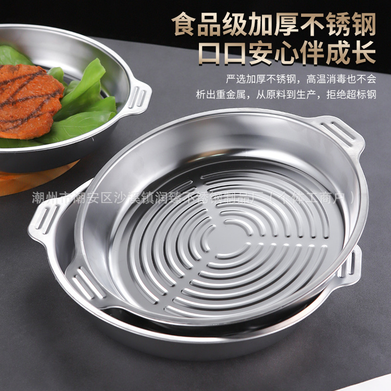 電磁調理器ステンレス楕円形餃子プレートディナープレート深皿専用焼き魚プレート業務用トレイベーキングパン家庭用|undefined