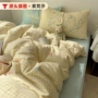 学生少女格子全棉被套