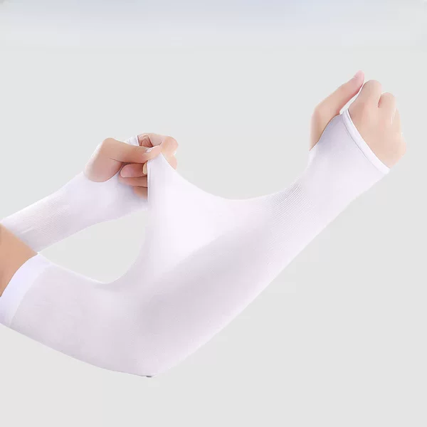 Ice Silk Sunscreen Sleeves for Men and Women Summer Outdoor Cycling Sports Fitness Arm Sunshade Ice Cool Arm Sleeves