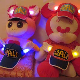 爆款儿童表演LED灯帽棒球帽时尚百搭表演户外游玩帽