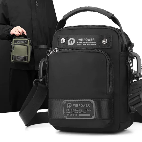 WEPOWER New Men's Shoulder Bag Waterproof Outdoor Multifunctional Waist Bag Fashionable Casual All-match Crossbody Bag