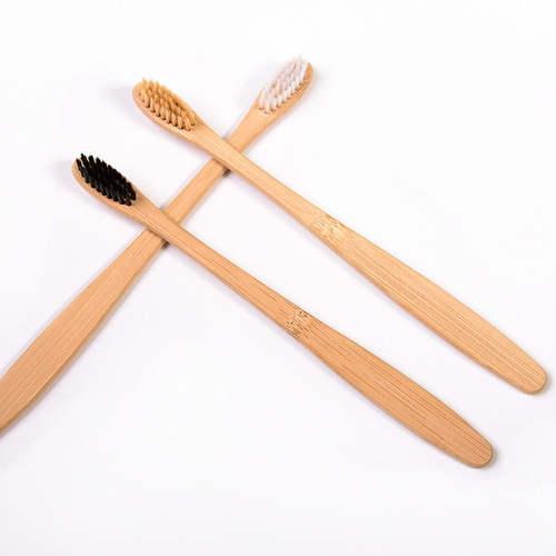 Amazon cross-border exclusive manufacturer bamboo toothbrush wholesale non-disposable wooden toothbrush bamboo handle bamboo B&B LOGO