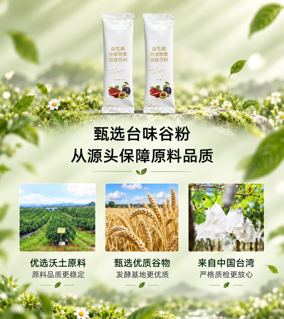 Probiotic Grain & Fruit-Vegetable Enzyme Powder — Fermented Fiber Drink Mix overview