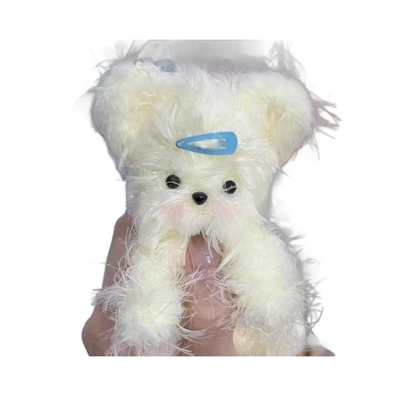 Suministro directo de fábrica 15mm de lana larga felpa trenzado palo súper grueso súper denso hecho a mano DIY pequeño perro de leche Raíz de pelo