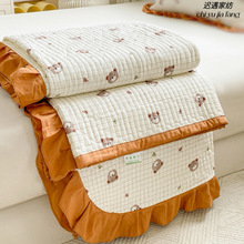 夏季榻榻米床盖三件套四件套四季通用床单防滑套罩垫单件绗缝被单