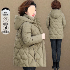 Mom's winter down cotton jacket for women's mid-length 2025 new middle-aged and elderly cotton jacket for autumn and winter warm cotton jacket