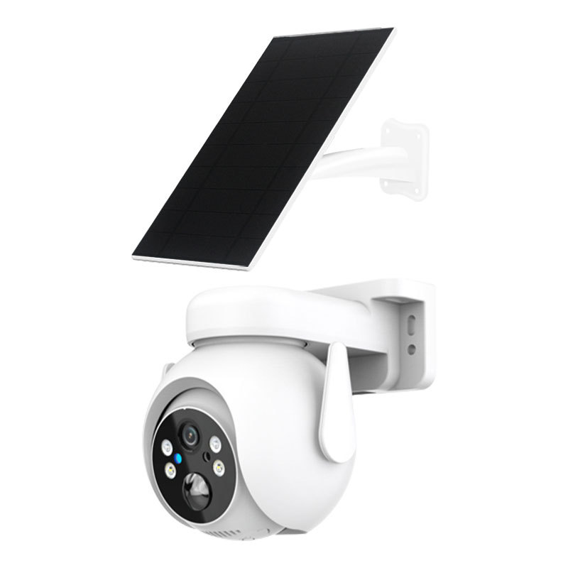 Cámara solar Cámara de vigilancia solar Cámara panorámica de 360 grados HD visión nocturna Monitor de doble luz visión nocturna