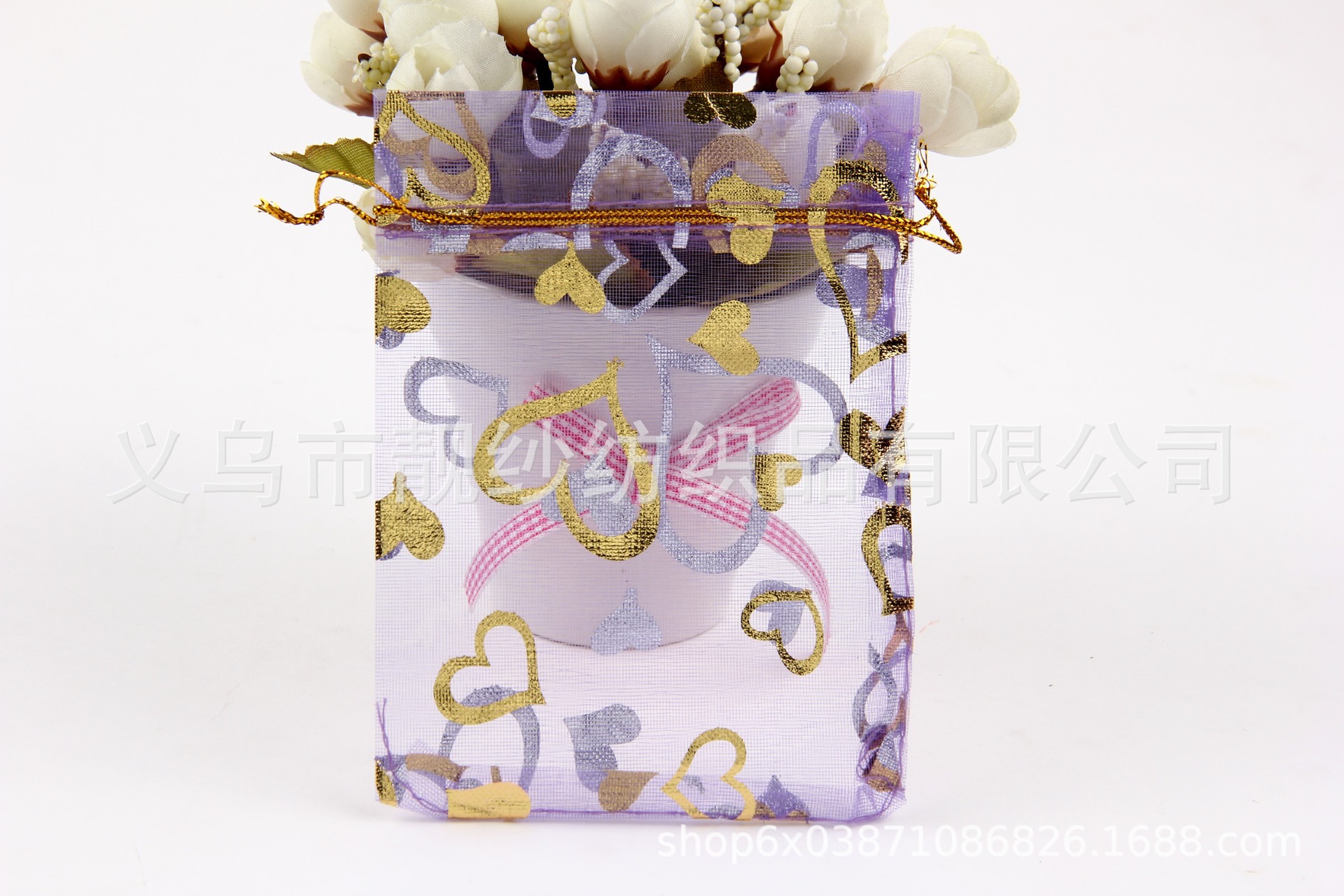 Фиолетовое сердце;7*9