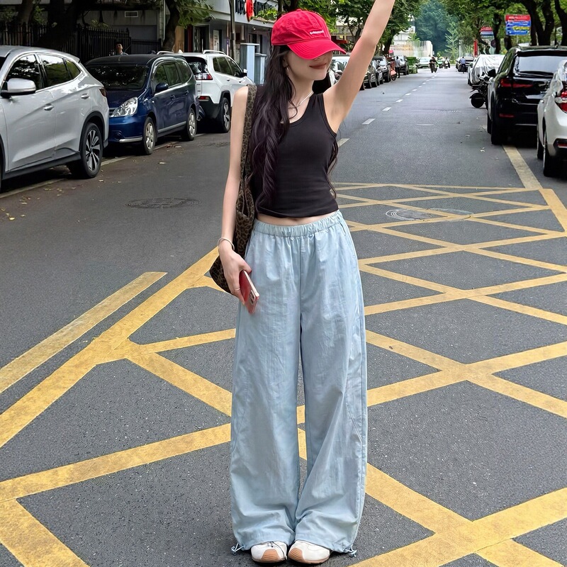 Quick-Dry Work Pants for Women 2026 New Style Summer Stylish Thin Long Pants Outdoor Casual Ice Silk Sports Pants