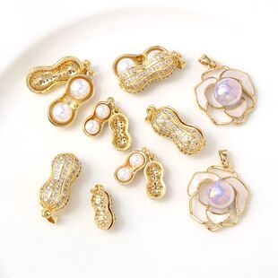 14K�~����ɫ�Ƕ�ʯؐ�黨�������朶���ֹ�DIY�Ʒ���