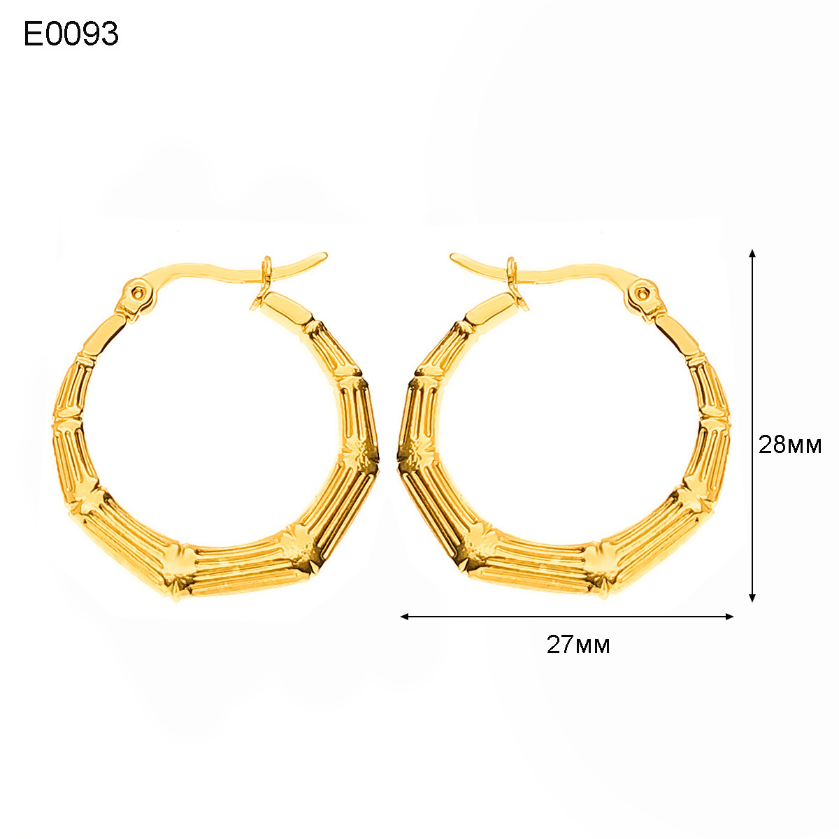 13g Weight Titanium Steel Ear Needle Material Earrings Classification 1 Pair Quantity Holiday, Daily Occasion Titanium Steel Material U Shape, Geometric, Round Pattern Women's Gender Plating Design Basic, Simple Style, Classic Style Style 1 Pair Basic Simple Style Classic Style U Shape Geometric Round Plating Titanium Steel Earrings 13