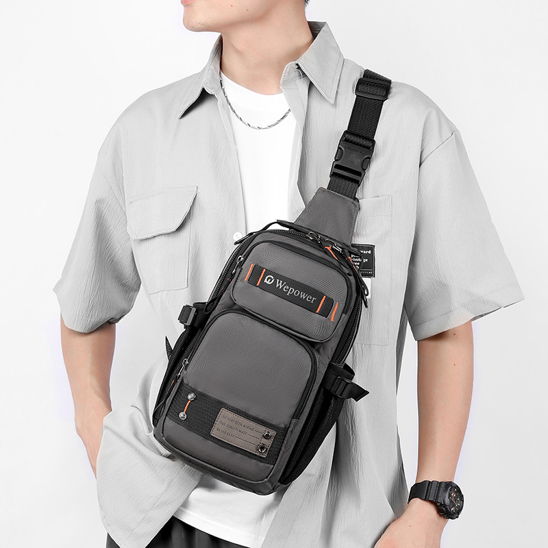 WEPOWER nueva moda para hombres bolso de pecho multifuncional mochila pequeña mochila al aire libre mochila de hombro