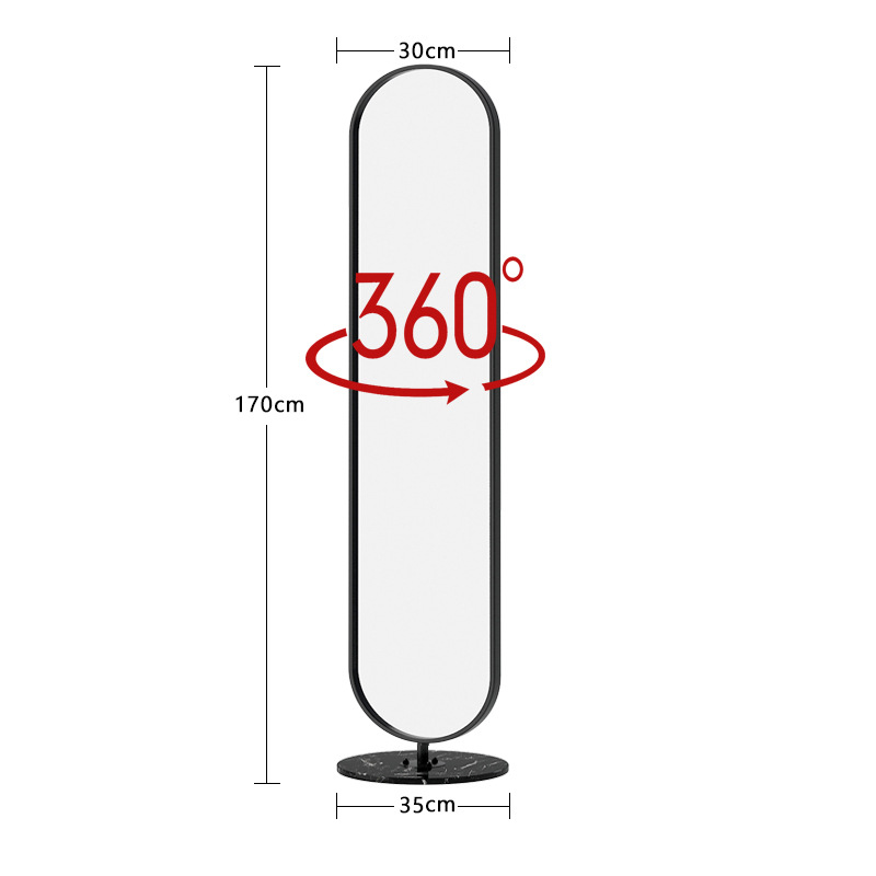Espejo de piso de estilo de lujo ligero, espejo de cuerpo entero tridimensional de borde estrecho para dormitorio doméstico, espejo de cuerpo completo de niña de almacenamiento minimalista moderno