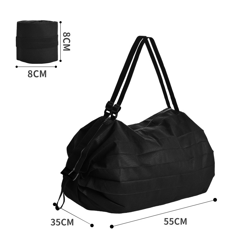 Bolso de compras plegable bolsa de viaje portátil engrosada bolsa de compras grande supermercado protección del medio ambiente bolsa de compras al por mayor image 31
