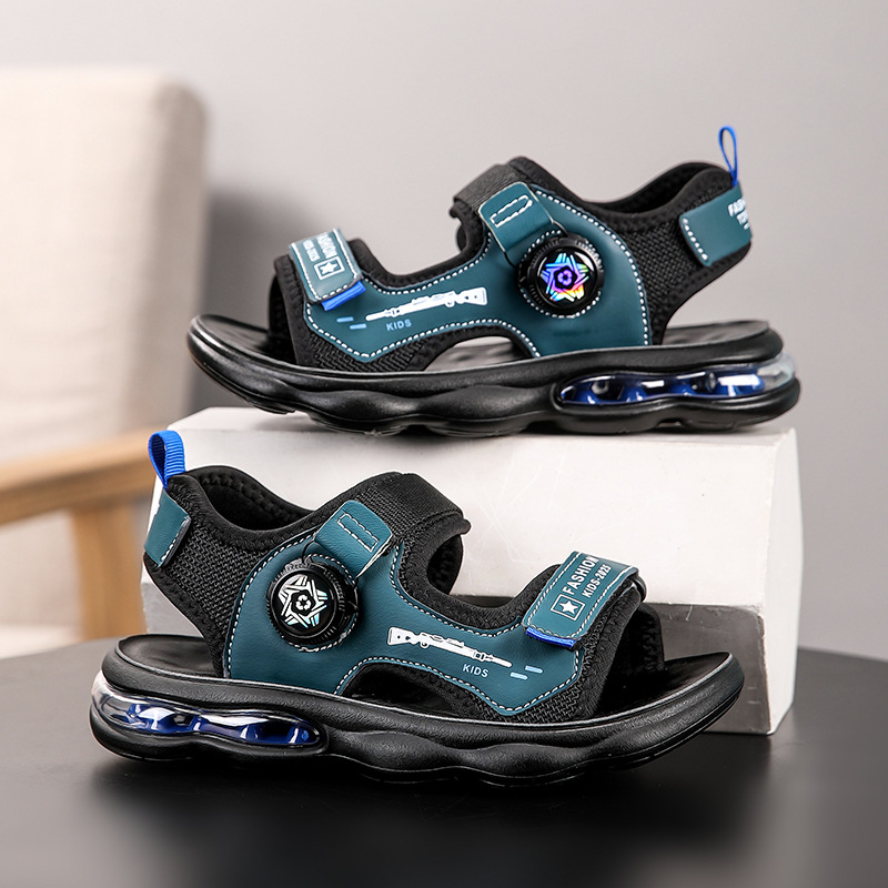 Zapatos para niños, sandalias para niños, sandalias de una palabra, estilo de verano 2025, deportes de playa, ocio, senderismo, transpirable, ligero, juvenil