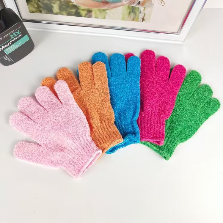 Guantes de baño y baño al por mayor Centro de baño para frotar la espalda Guantes de limpieza de barro especiales Suministro doméstico de nailon