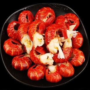 Spicy Lobster Qianjiang Shang Chao Школьный интернет -кафе повседневная сеть Food Red Live Принесите чесночный аромат острый хвост креветок