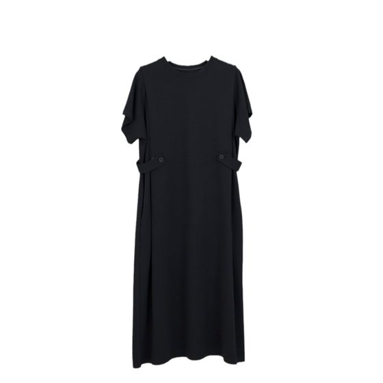 Design dress Women's plus size Loose Slimming Straight Skirt 2024 Summer Korean-style Short-sleeved Skirt for Women