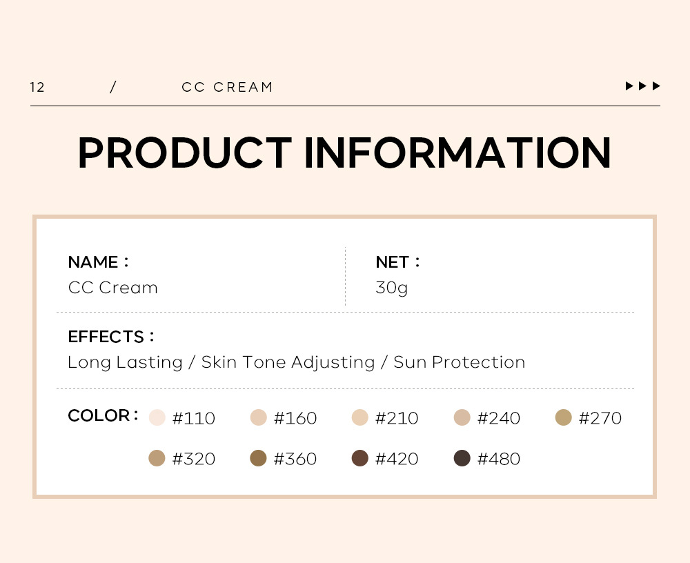 Cross-border LAIKOU Laikou cc Cream 30g (Color Box) Covering Blemishes, contouring without smudging, Moisturizing makeup manufacturer undefined