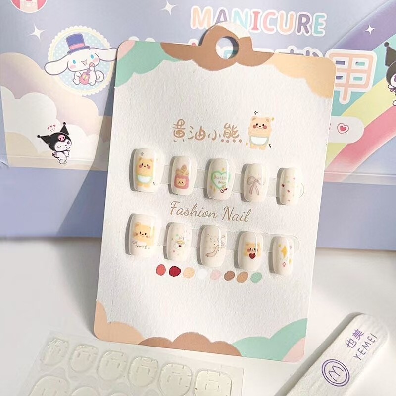 Children's Cute Wearable Nails Cartoon Animation Manicure Nail Patches Finished Nail Patches Fake Nails Sweet Nail Patches Children's Cute Wearable Nails Cartoon Animation Manicure Nail Patches Finished Nail Patches Fake Nails Sweet Nail Patches