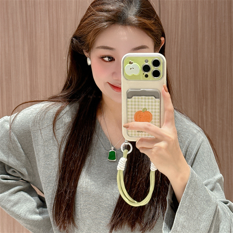 Funda de teléfono 3D con diseño de tomate y calabaza estilo Ins para iPhone 15/16 Pro Max/Apple 14/17