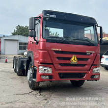 跨境出口非洲半挂拖车头双桥拖拉机375马力二手豪沃运输牵引车头
