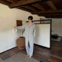 外穿长袖翻领男女家居服