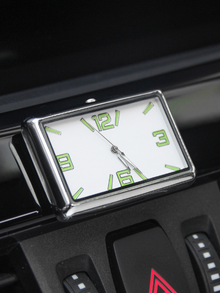 Reloj de coche cualquier pegatina con un clic Inicio cuadrado personalidad reloj de cuarzo reloj creativo suministros de coche image 10