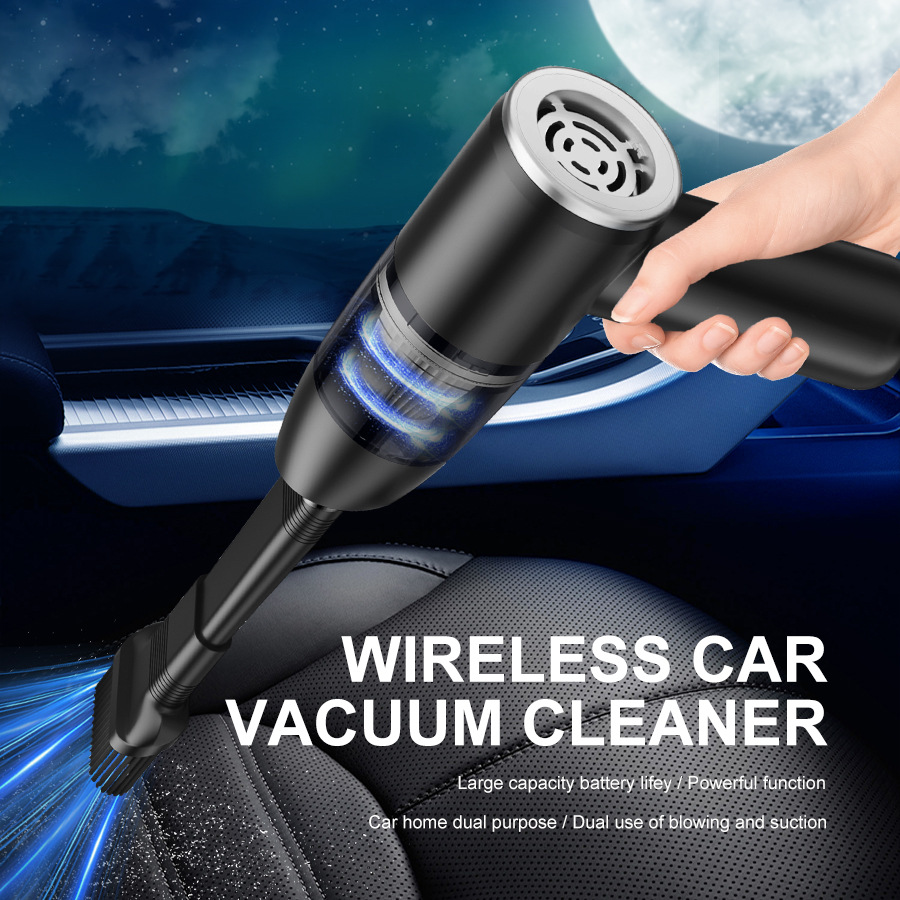 Factory Direct Supply Handheld Portable Dual-Purpose Wireless Vacuum Cleaner Home Car Strong Suction Multi-Function Vacuum Cleaner