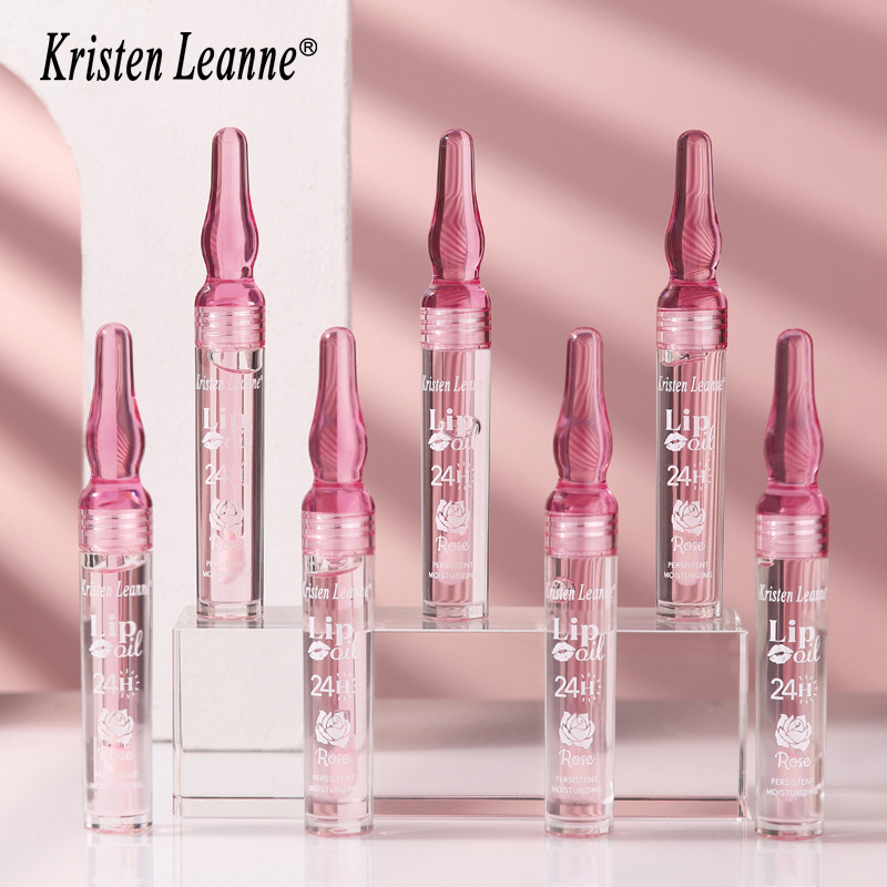 KRISTEN LEANNE Black Technology Long lasting Water Locking Rose Petals and Moisturizing Gloss Dudu Lip Oil_voghion.com