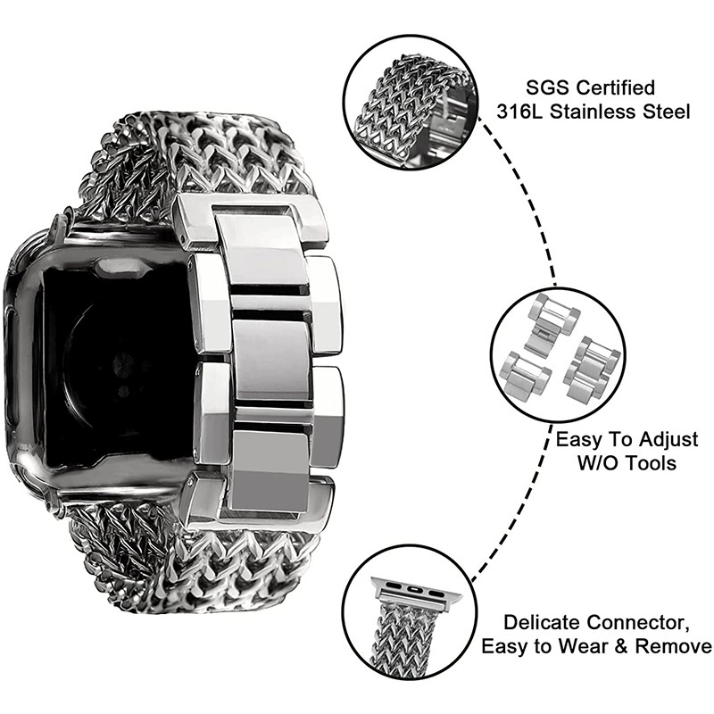 Ремешок для часов из нержавеющей стали для Apple Watch
