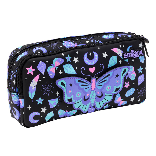 Double-layer capacious cartoon pencil case for students