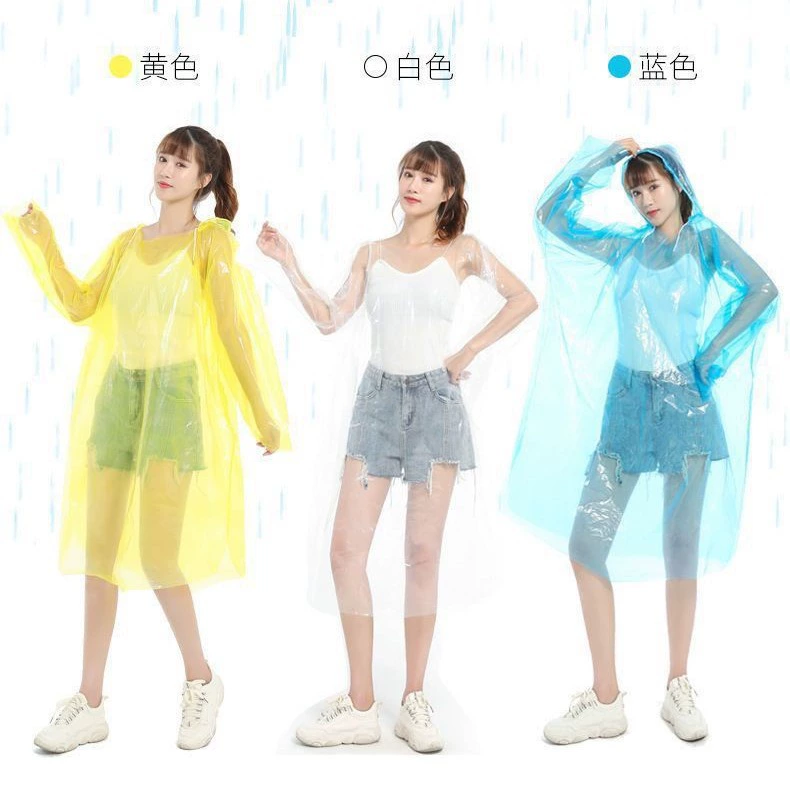Compact Card-Size Travel Raincoat, Universal Disposable Pack, Lightweight 0.14 kg, Packable
