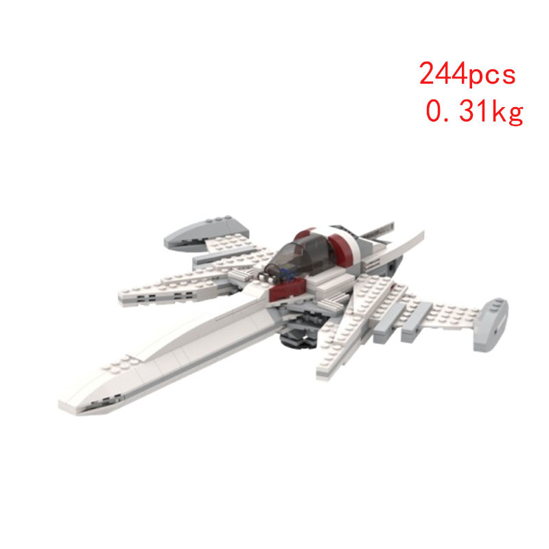 Grensoverschrijdende bestseller, direct leverbaar: MOC-143269 Bouwblokjesset met kleine onderdelen, creatief ruimteschip, educatief speelgoed._voghion.com