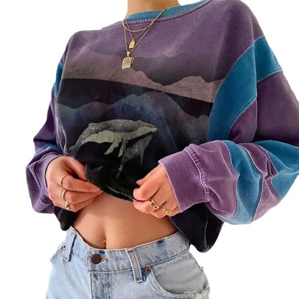 Sweatshirt, long-sleeve, 2023 collection, oversize